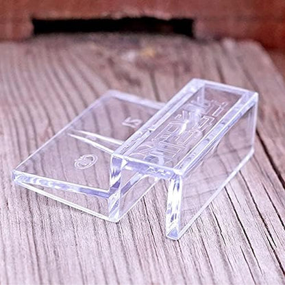 MEETOOT 4pcs Acrylic Fish Tank Bracket - 5mm Aquarium Support Tools, Clear Glass Cover Clip Holder