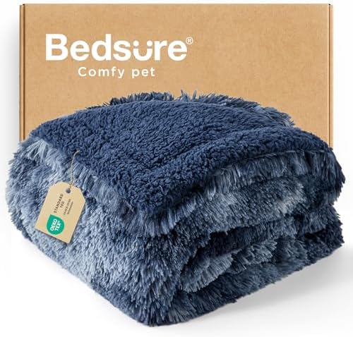 Bedsure Waterproof Dog Blanket for Small Dogs Cats Fluffy Faux Fur, 30x40