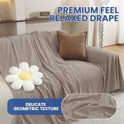 Pet Couch Cover for Dogs, Armchair Covers, Washable, Khaki