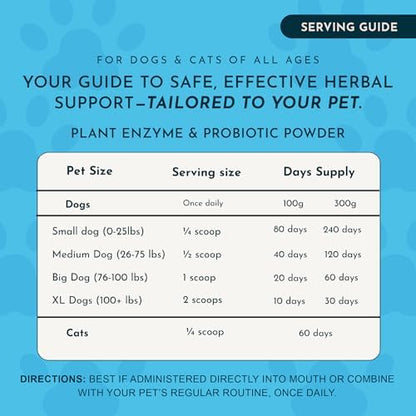 Animal Essentials Plant Enzyme & Probiotics, Plant Based - 3.5 Oz