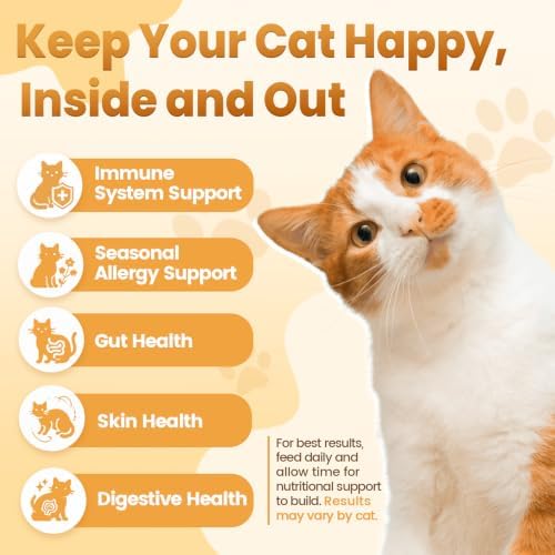 Cat Allergy Relief Chews for Cats with Probiotics, 500 Crunchy Treats