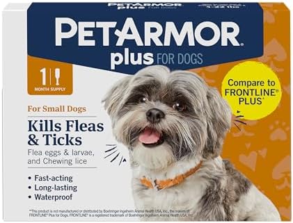 PetArmor Plus Flea & Tick Topical Dogs 5-22 lbs, 1-Month