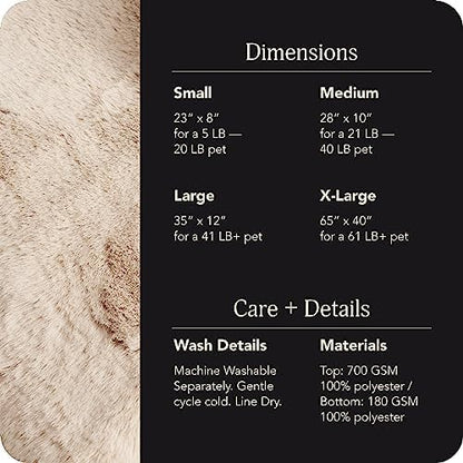 UnHide Floof Pet Bed, Extra Soft Dog Bed with Removable Faux Fur Cover