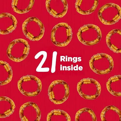 Country Kitchen Rawhide Free, Peanut Butter Rings Dog Chews, 21 Count