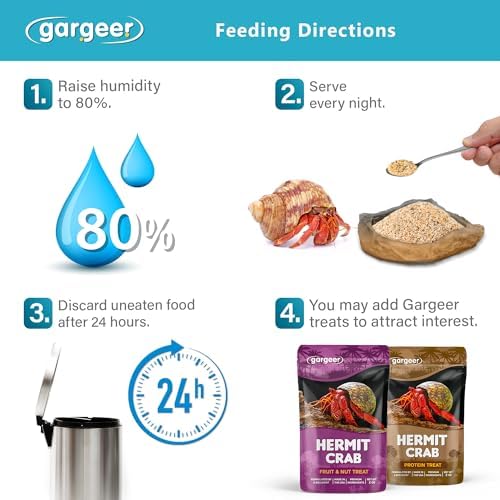 Gargeer 2oz Hermit Ocean Diet. Non-GMO, Premium Ingredients, Made in USA