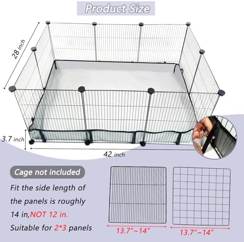 DZWLKJ Guinea Pig Cage Liner, Waterproof and Washable Base, 28"X42"