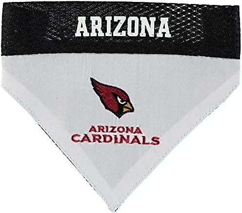 Pets First NFL DOG BANDANA - ARIZONA CARDINALS REVERSIBLE PET BANDANA. 2 Sided Sports Bandana with a PREMIUM Embroidery TEAM LOGO, Large/X-Large. - 2 Sizes & 32 NFL Teams available