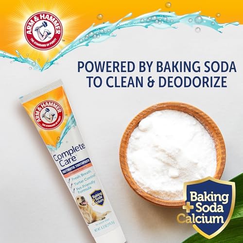 Arm & Hammer Complete Care Enzymatic Dog Toothpaste, Chicken, 6.2 Oz, 6-Pk
