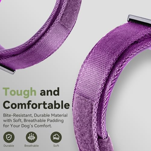 2026 Upgrade Waterproof Tactical AirTag Dog Collar, Built in AirTag Holder