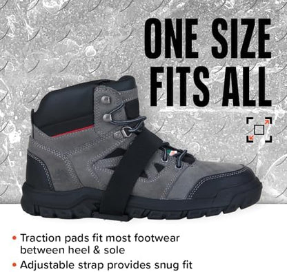K1 Mid-Sole Ice Cleats for Men & Women - Rotatable Traction Aids For Winter Snow - Low Profile - Black