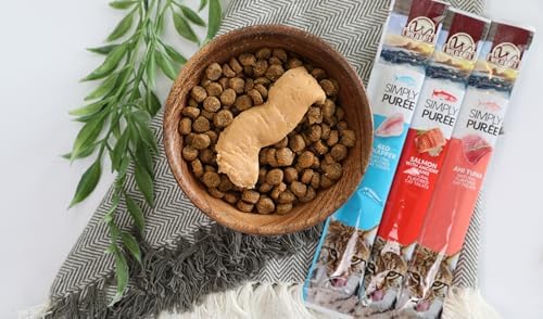 Wild Eats Lickable Cat Treats, Exotic Fish Variety Pack of 12, Puree Bisque