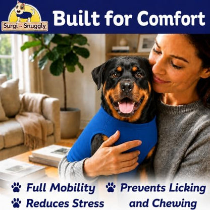 Surgi Snuggly Dog Surgery Recovery Suit, Cone Alternative, Spay/Neuter 2XLS
