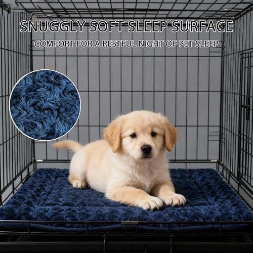 Dog Bed Mat - Crate Pad - Reversible Mat for Pet Comfort - Soft Bed Crate Pads with Dual-Sided Design for All Seasons - Durable, Machine Washable Mat for Travel and Home