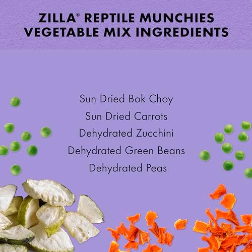 Zilla Reptile Munchies Vegetable Mix Reptile Food, 4 Oz.