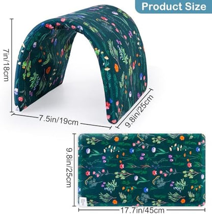 Bienbee Guinea Pig Tunnel, Guinea Pig Hideout, Washable Rabbit Tunnel and Bunny House, Rabbit Toys in Cages for Guinea Pig Bunny Rabbit Small Animal Green Flowers