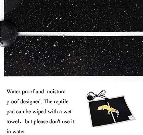 KABASI Reptile Heating Pad with Temperature Control, 20W 16.5x11inch