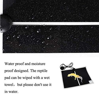KABASI Reptile Heating Pad with Temperature Control, 20W 16.5x11inch