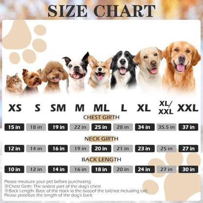 EXPAWLORER Dog Hoodies for Small Medium Large Dogs,Black XXL