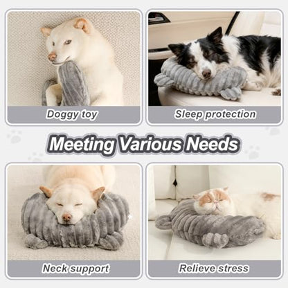 Dog Calming Pillow,Soft and Neck-Friendly,Washable Pet Neck Pillows,17"x10"