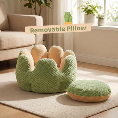 CWV Cute Cat Beds Kitten Beds, Soft Small Dog Beds, Washable Pet Beds for Puppy and Kitty, Cactus Shape, 23 Inch