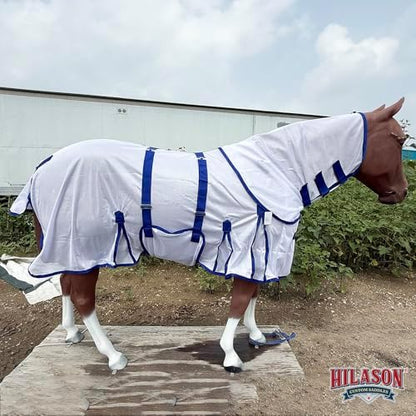 HILASON Horse Fly Sheet Breathable Mesh UV Protection Mosquito Bug Summer