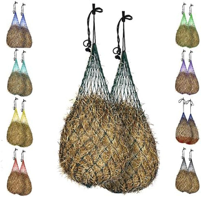 Majestic Ally Hay Net, Set of 2, Length - 54”, Holes 3"x3" for Horses