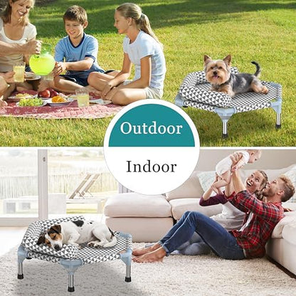 Kuntrust Orthopedic Dog Bed for Small Dogs，U-Shaped Bolster ，Up to 75 lbs