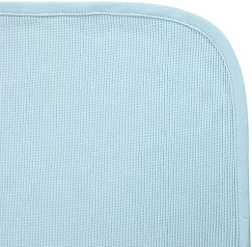 American Baby Company 100% Cotton Thermal Waffle Toddler Cot Blanket (36" x 48"), Soft, Breathable & Stretchy, Blue, for Boys and Girls, Versatile for Nap Time, Preschool and Travel
