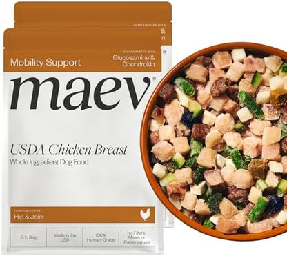 Maev Human-Grade Frozen Fresh Chicken Dog Food, Hip & Joint, 10 lb