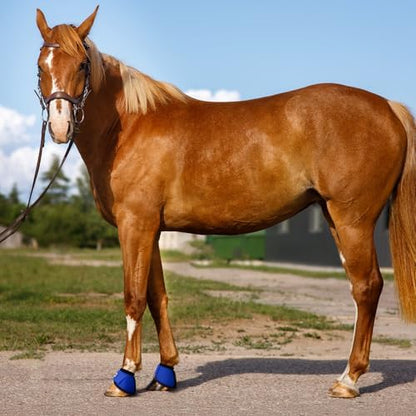GEOSO Bell Boots for Horses,Ballistic Overreach Horse Boots | Superb Protection, Durability&Comfort,360 Degree Wrap