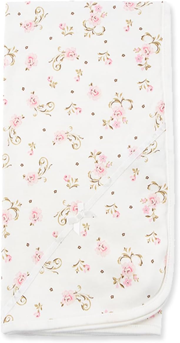 Little Me baby girls nursery swaddling blankets, Vintage Rose, One Size US