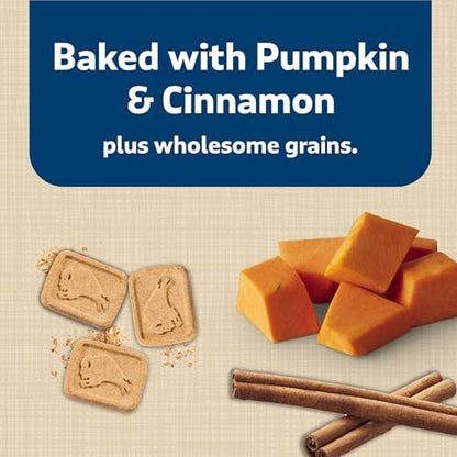 Blue Buffalo Health Bars Crunchy Dog Biscuits, Oven-Baked with Natural Ingredients, Pumpkin & Cinnamon, 16-oz Bag (Pack of 2)