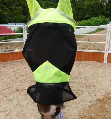 Horse Fly Mask for Horses with Ears and Nose Cover