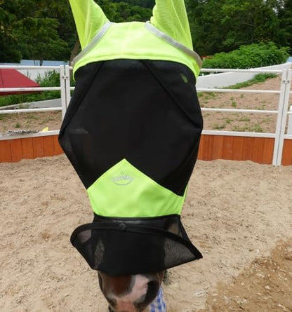 Horse Fly Mask for Horses with Ears and Nose Cover