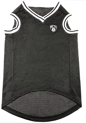 NBA PET Jersey Brooklyn NETS Basketball Dog Jersey, Small. Best Licensed Basketball Jersey for The Real Four-Legged Fan!
