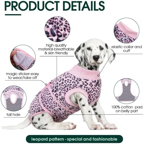 Kuoser Recovery Suit for Dogs After Surgery, Female Dog Onesie for Surgery