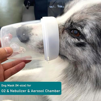 Canine Aerosol Chamber Inhaler Spacer for Cats, Dogs, Horse and Other Wildlife (M- Medium Dogs)