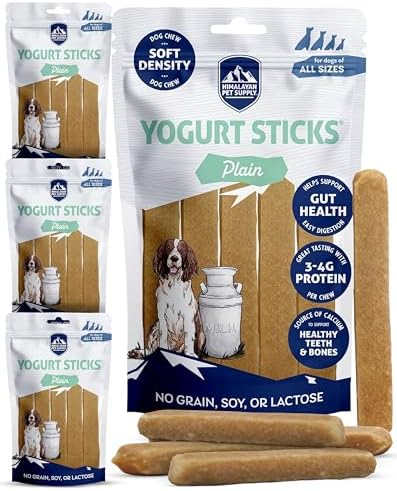 Himalayan Dog Chew Yogurt Sticks, Probiotic Dog Treats, Original, 20 Treats