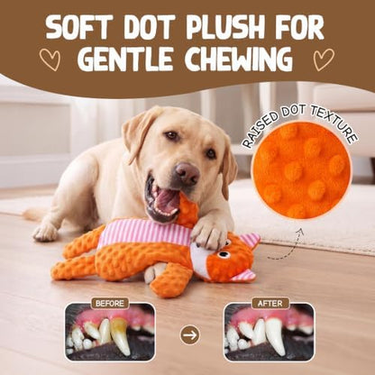No Stuffing No Squeak Plush Dog Chew Toys