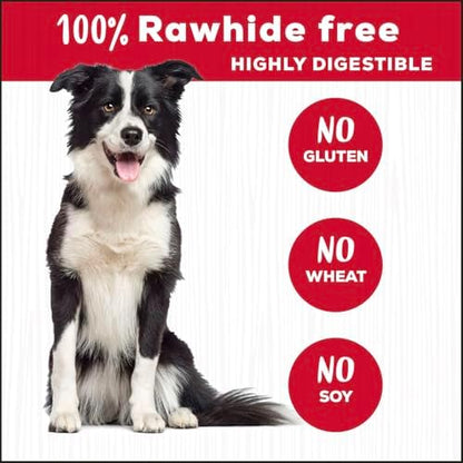 Country Kitchen Rawhide Free Beef Twists Dog Chews, 3 Count