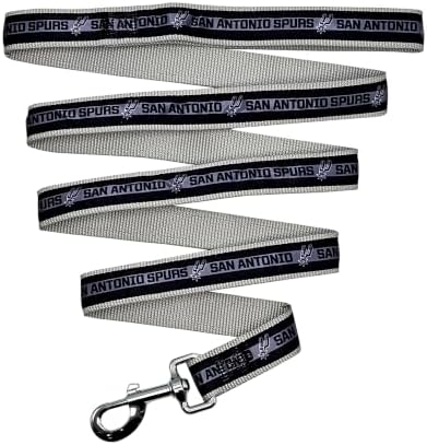 NBA SAN ANTONIO SPURS Dog Leash, Size Large. Heavy-Duty Metal Swivel Buckle Pet Leash
