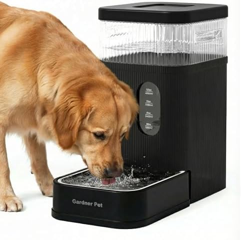 2.2 Gallon Automatic Dog Water Dispenser with Stainless Steel Bowl
