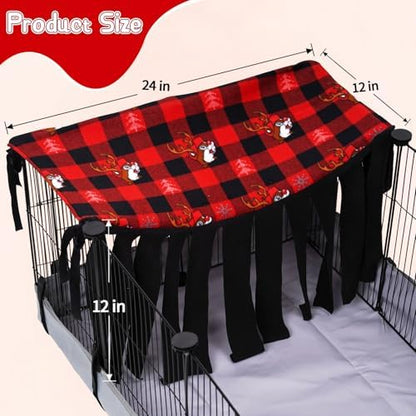 NAPLORD Guinea Pig Hideout, Guinea Pig Fleece Forest,1x2 C&C Fleece Forest for Guinea Pigs, Hedgehog, Bunny,Small Pets