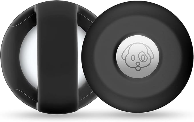 for Airtag Holder for Dog Collar, Cibaabo Silicone Air Tag Case Cover Compatible with Apple Airtags for 0.8-1.2inch Cat Pet Collar Harness Loop | for 0.8-1.2inch Pet Collar | doesn't dangle | Compact | Easy Installation | Compatible with Apple Airtags