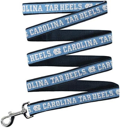 NCAA PET Leash, Medium, North Carolina Tar Heels, Shiny & Colorful Leash for Dogs & Cats Licensed by The NCAA