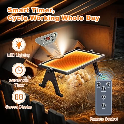 Pawaboo 6-in-1 Chicken Brooder Box for Chick Starter Kit