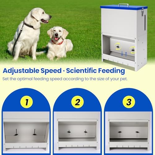 22lbs Gravity Dog Feeder - Automatic Dog Feeder Large Breed
