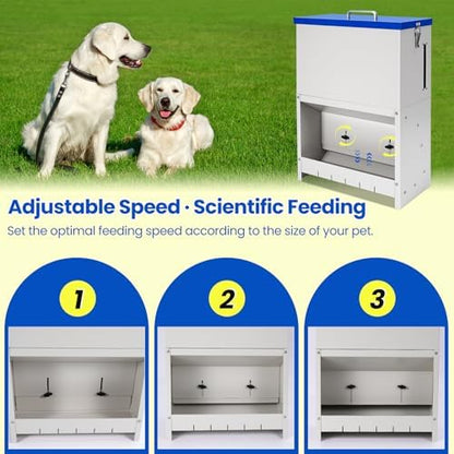 22lbs Gravity Dog Feeder - Automatic Dog Feeder Large Breed
