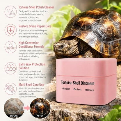 Tortoise Shell Conditioner Balm – Turtle Shell Moisturizer for Dry Shell Care & Treatment, Reptile Shell Balm 50 g