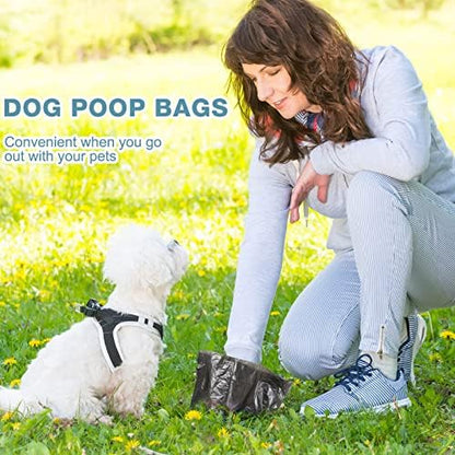 Teling 3000 Count Dog Poop Bags with 3 Dispensers, Black